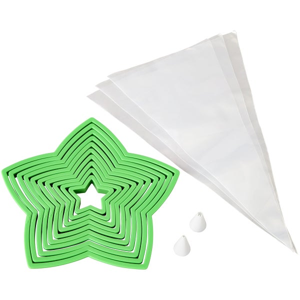 Muovinen kuusi leikkurisetti. 10kpl. Wilton