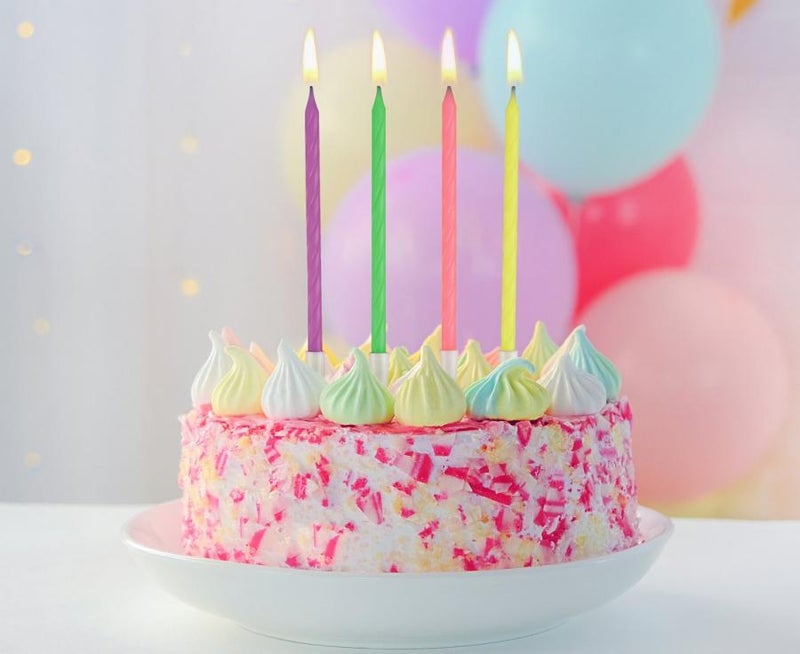 Kynttil&auml; v&auml;risetti 10kpl. 13cm