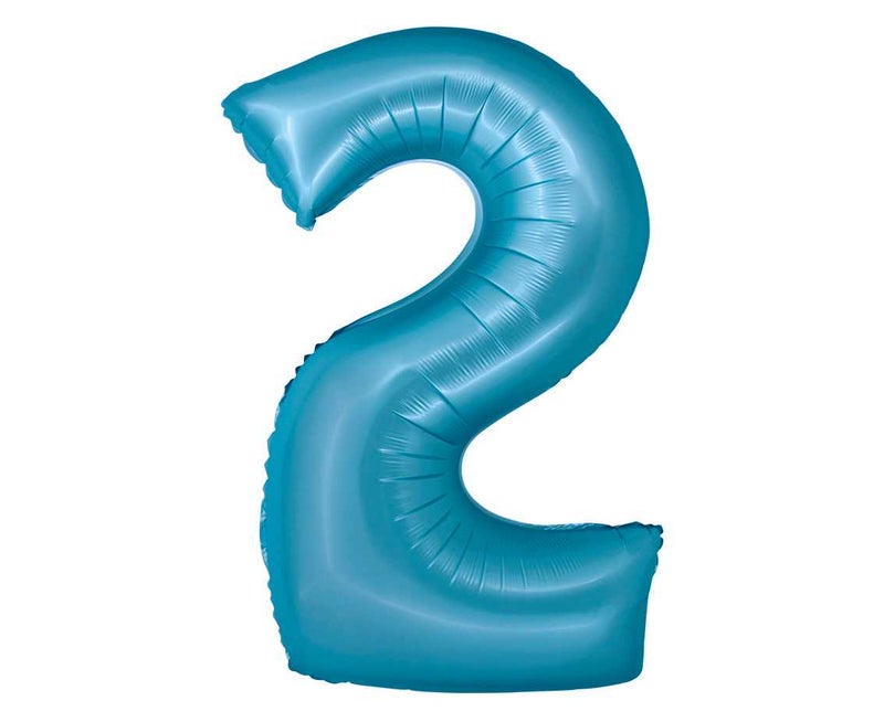 Folionumeropallo 2-vaaleansininen 76cm