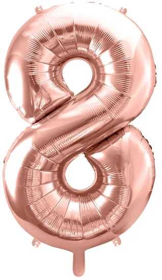 Folionumeropallo 8-ruusukulta 86cm. PartyDeco