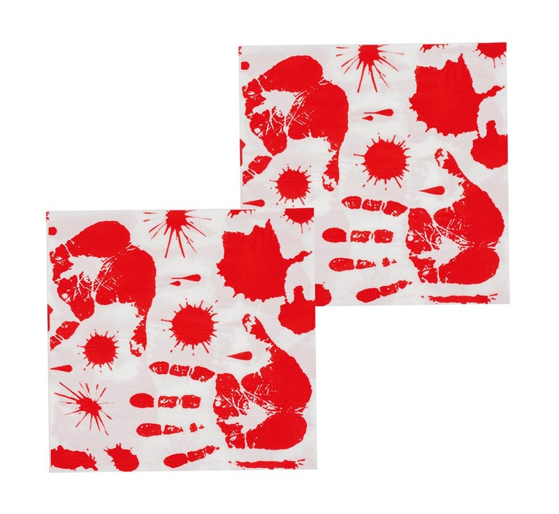 Halloween "k&auml;si"- lautasliinat.12kpl