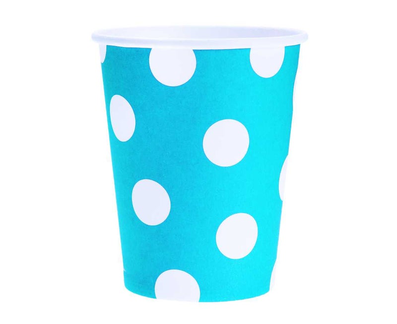 Pallot vaaleansininen pahvimukit 6kpl 270ml