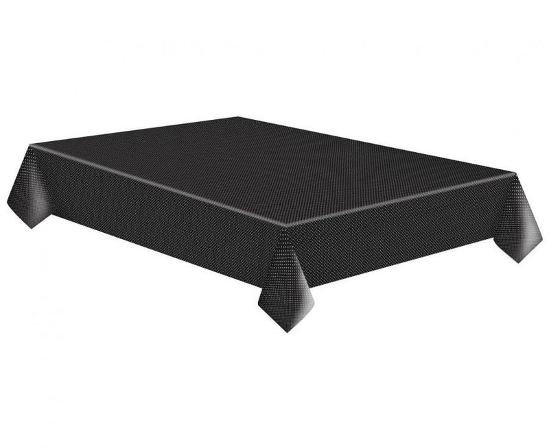 Paperi P&ouml;yt&auml;liina - Musta pilkuilla 120x180cm